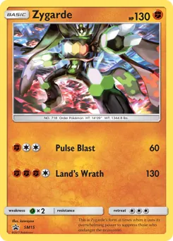SM Black Star Promos Zygarde Pokémon card